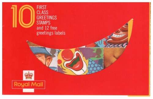 1990 - Royal Mail Booklet with 10x 20p MNH Greeting Stamps plus 1993 Jersey 23p Control Block Stamp