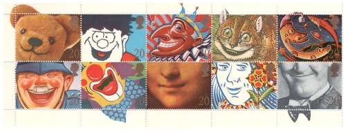 1990 - Royal Mail Booklet with 10x 20p MNH Greeting Stamps plus 1993 Jersey 23p Control Block Stamp