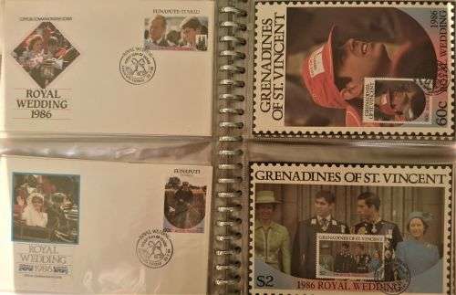 1986 - 2 Royal Events Albums - Wedding of Prince Andrew and Sarah Ferguson - 167 Items!