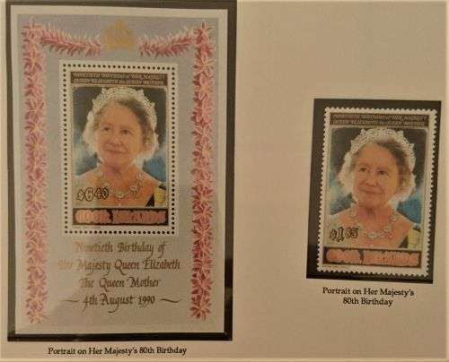 1990 - The Queen`s 90th Birthday Royal Events Album - 33 Stamps and 13 Miniature Sheets