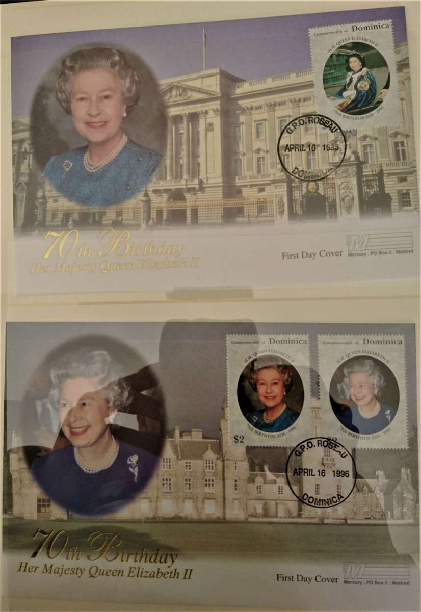 1996 - Queen Elizabeth II 70th Birthday Omnibus Album - Stamps, FDC's MS - Imperfs+ SPECIMEN
