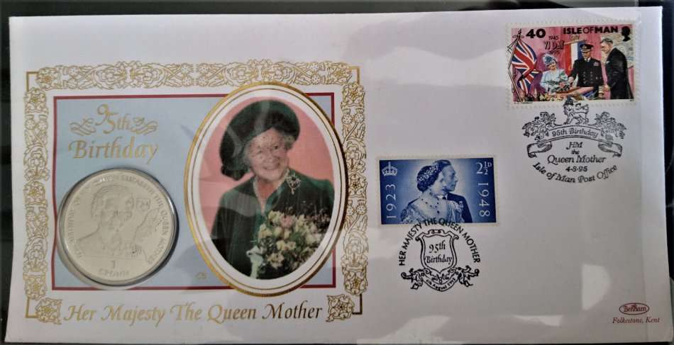 Album - Queen Elizabeth II's 95th Birthday - Incl. 6 Coin Covers & Silver Coin Proof Certificate