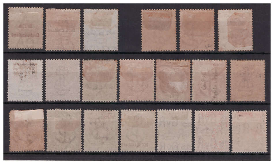 Bechuanaland Protectorate - 20x 1888-1900's Overprint Stamps incl. Cape of Good Hope