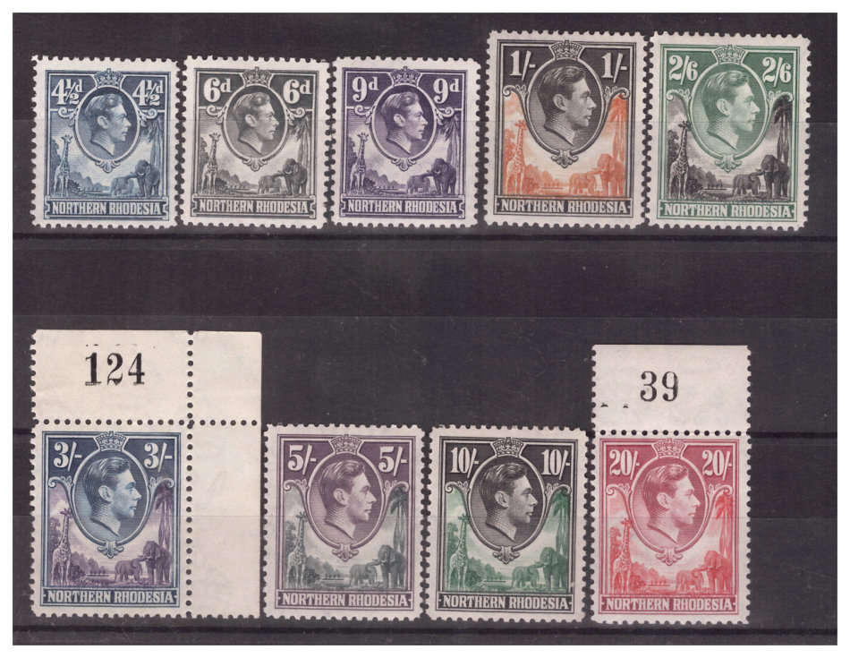 Northern Rhodesia - Complete 1938-52 KG VI Definitive Set to 20' + LOTS Extra - HIGH VALUE!
