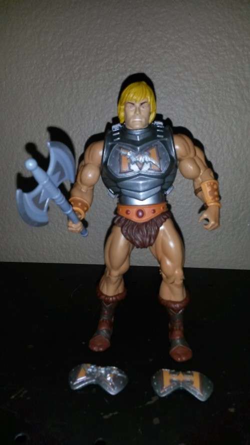 MOTUC Battle Armor He-Man (opened - complete with all accessories)