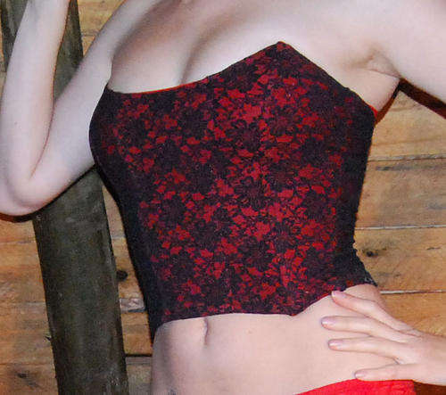 Strapless evening wear corset bought in France, Size S