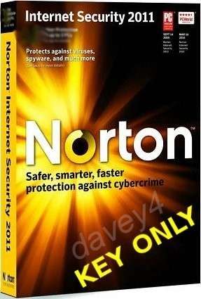 Symantec Norton Internet Security 2011 - 1 PC, 180 days protection (PRODUCT KEY ONLY)