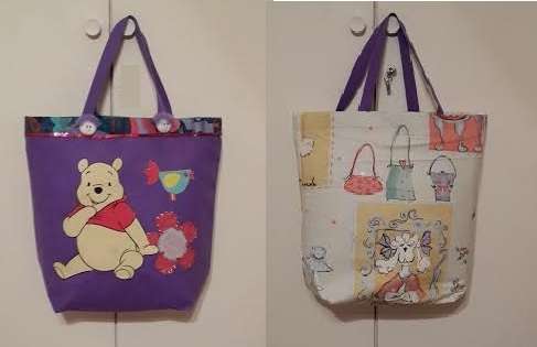 Cartoon Tote Bag. WINNI DE POOH. Comes with Freebies!