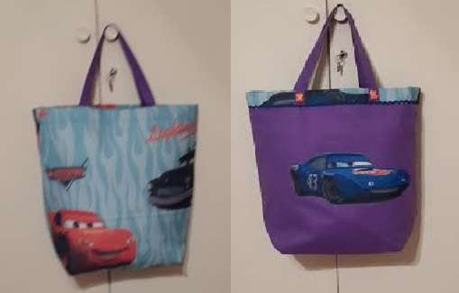 Cartoon Tote Bag "CARS" + FREE GIFT. reduced shipping!!!