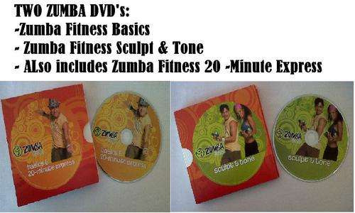 Two ZUMBA Fitness DVD's