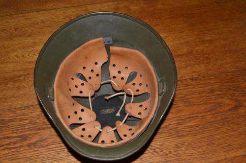 South African Riot Helmet on the German Design. No chin strap.