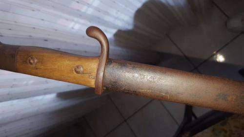 German KS98 Sawback Bayonet with Scabbard.