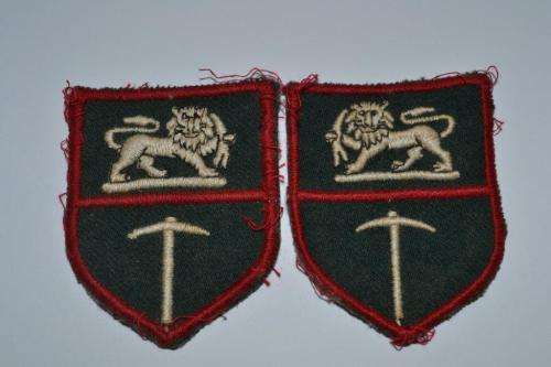 Pair of Rhodesian Army arm patches.