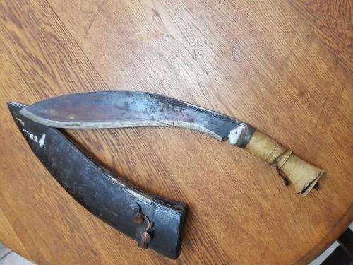 Kukri Knife Large as per pictures. WWII Souvenier.