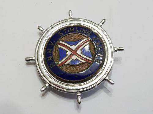Union Castle Line RMMV Stirling Castle Brooch.
