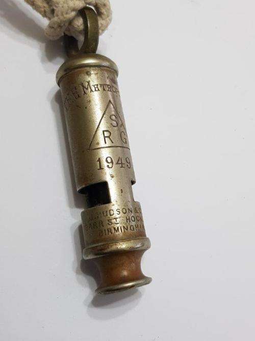 Southern Rhodesia Government Army Whistle 1949.