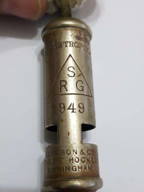 Southern Rhodesia Government Army Whistle 1949.