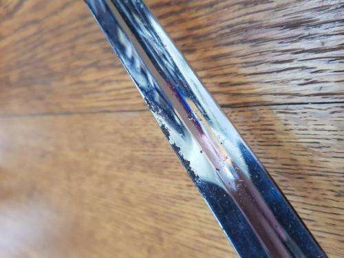 Old SADF Sword. No scabbard and chrome is separating from the blade.