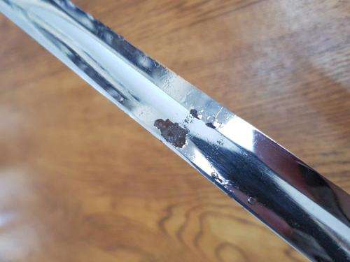 Old SADF Sword. No scabbard and chrome is separating from the blade.