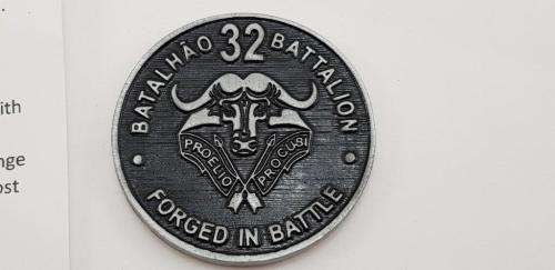 32 Battalion Medallion Challenge coin. Numbered
