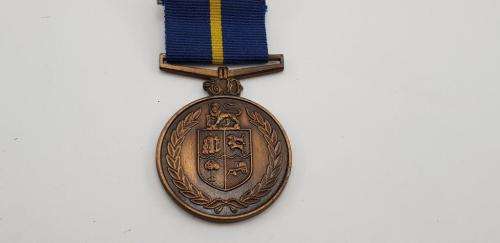 Full size SAP 10 year Faithfull Service Medal.