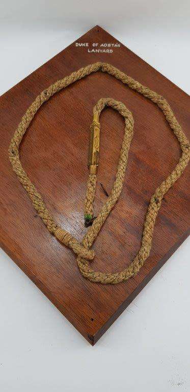 Italian WWII Lanyard reportedly belonging to the Duke of Aosta.