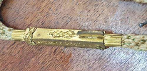 Italian WWII Lanyard reportedly belonging to the Duke of Aosta.