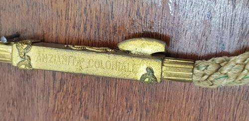 Italian WWII Lanyard reportedly belonging to the Duke of Aosta.