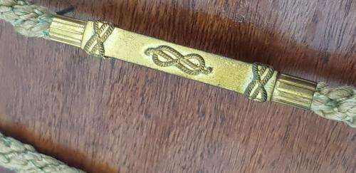 Italian WWII Lanyard reportedly belonging to the Duke of Aosta.