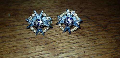 SADF Chaplain Collar Badges.