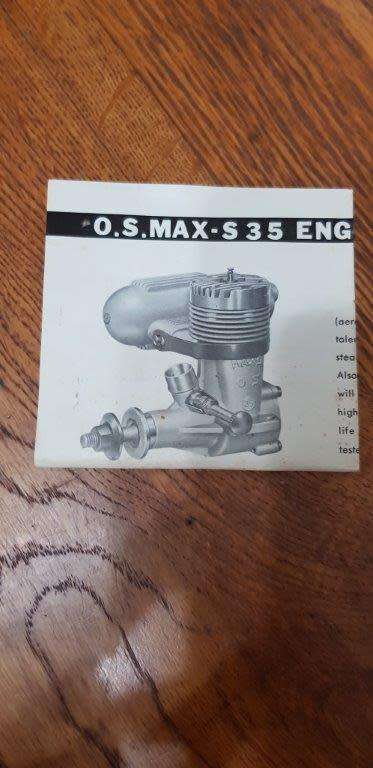 O.S. Max S35 R/C Airplane Engine in original box. Selling as is.