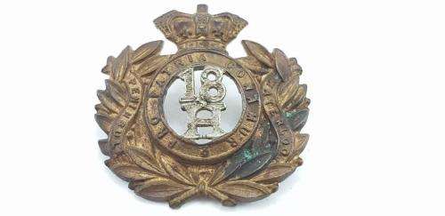 Victorian 18th Hussars badge. Boer War era.