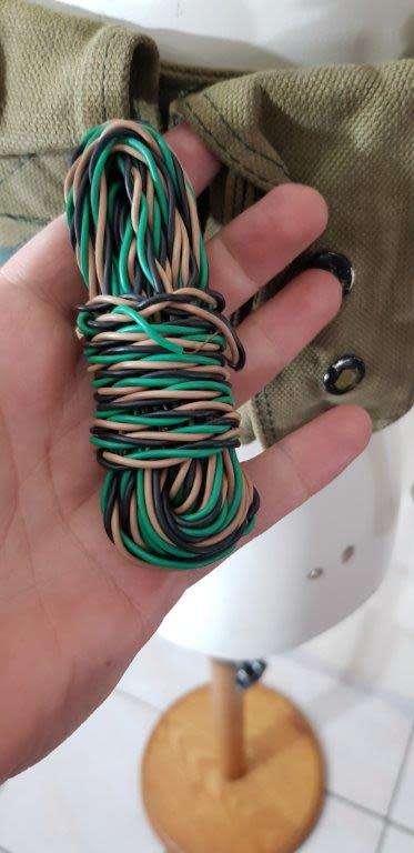 Rhodesian Fereday and Sons Chest Webbing. Painted Camo.