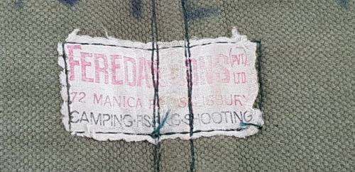 Rhodesian Fereday and Sons Chest Webbing. Painted Camo.