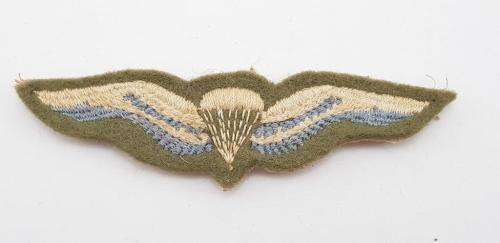 SADF First type Basic Parachute Wing in cloth.