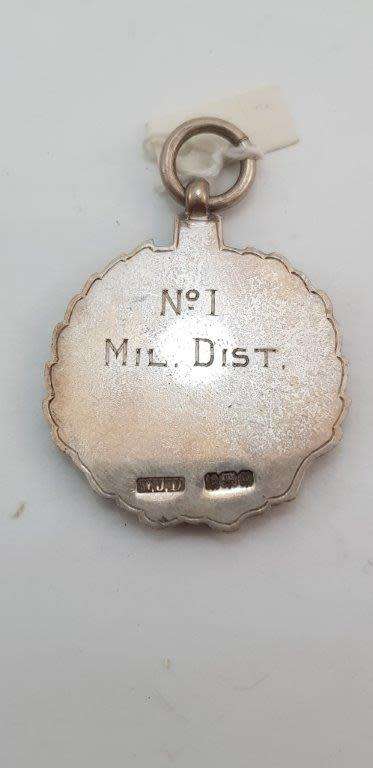 Silver Shooting medal. 30 mm diameter 19 Grams. Major Heydenrych Medal UDF.