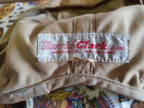 David Clark Pilot's helmet cover.