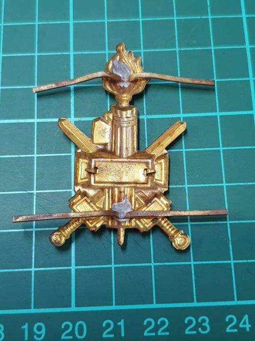 Italian WWII Africa CCNN Black Shirt`s cap badge.