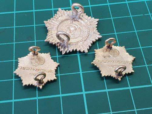 Rhodesian Army Services Corps Cap and Collar Badges.