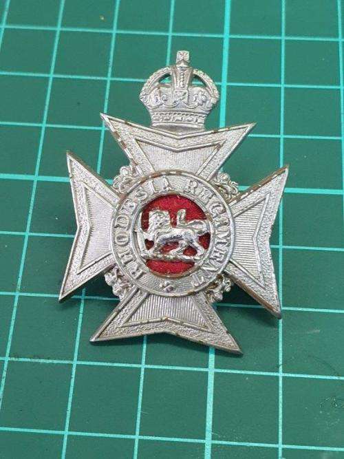 Rhodesia Regiment Cap badge.