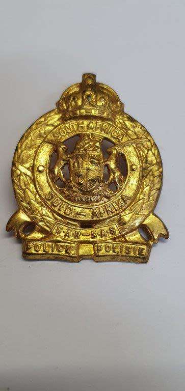 South African Railways Police Cap Badge. Owen 1973.