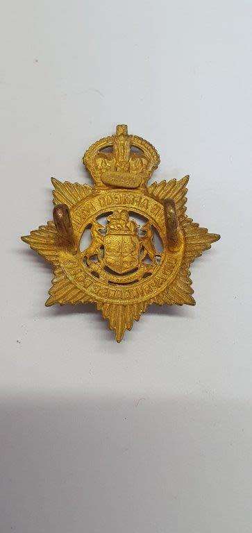 South African Police Officer`s Gilt Cap Badge. `Z` type. Worn 1913-1926 Owen 1902.