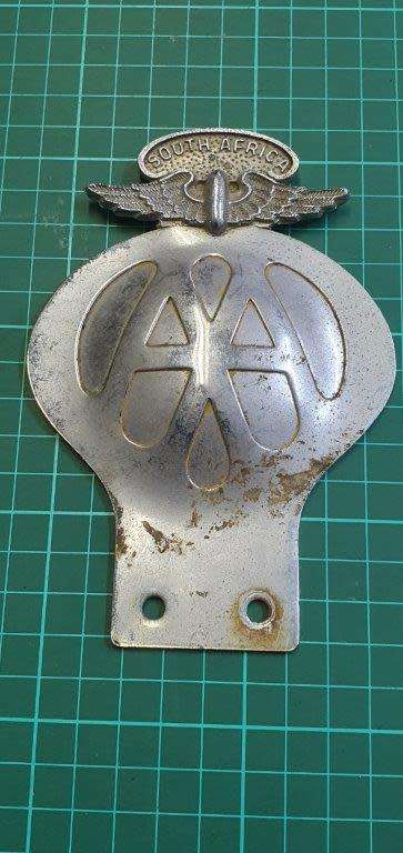 Automobile Association of South Africa Bumper Badge.