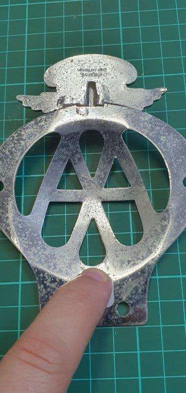 Automobile Association of Rhodesia Bumper Badge.