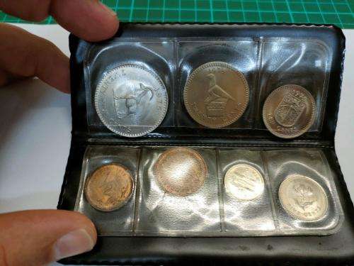 Coins of Rhodesian Sleeve with coins.