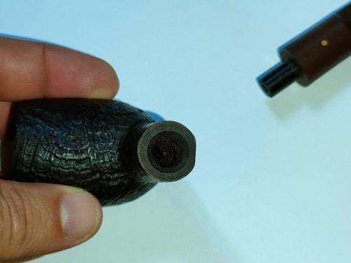 1971 Dunhill Shell Briar Long stem Billiard Pipe with Fishey Bit.