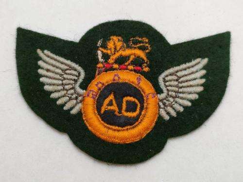 Rhodesian Army Service Corps Air Dispatcher Wing for wear with Dress Greens.