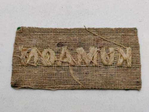 Kumaon Regiment Indian Army cloth shoulder title.