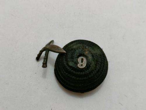 Sterling Silver Boss badge for the 9th Gurkha Rifles Indian Army.