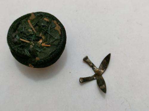 Sterling Silver Boss badge for the 9th Gurkha Rifles Indian Army.